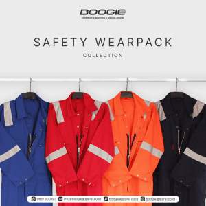 koleksi baju safety wearpack tergantung