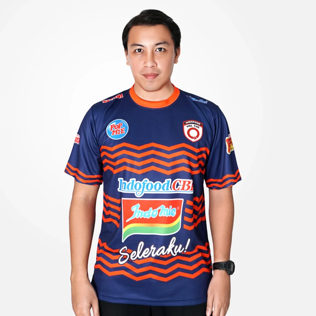 tampilan depan dari kaos jersey