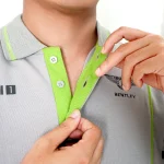 fitur kancing dari kaos polo