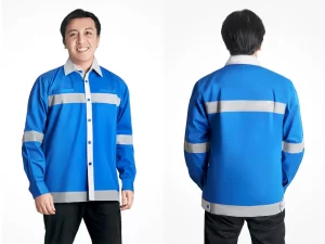 seragam perusahaan kemeja wearpack biru