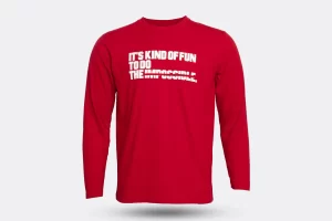 konveksi sablon kaos rubber lengan panjang