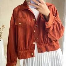 model jaket corduroy