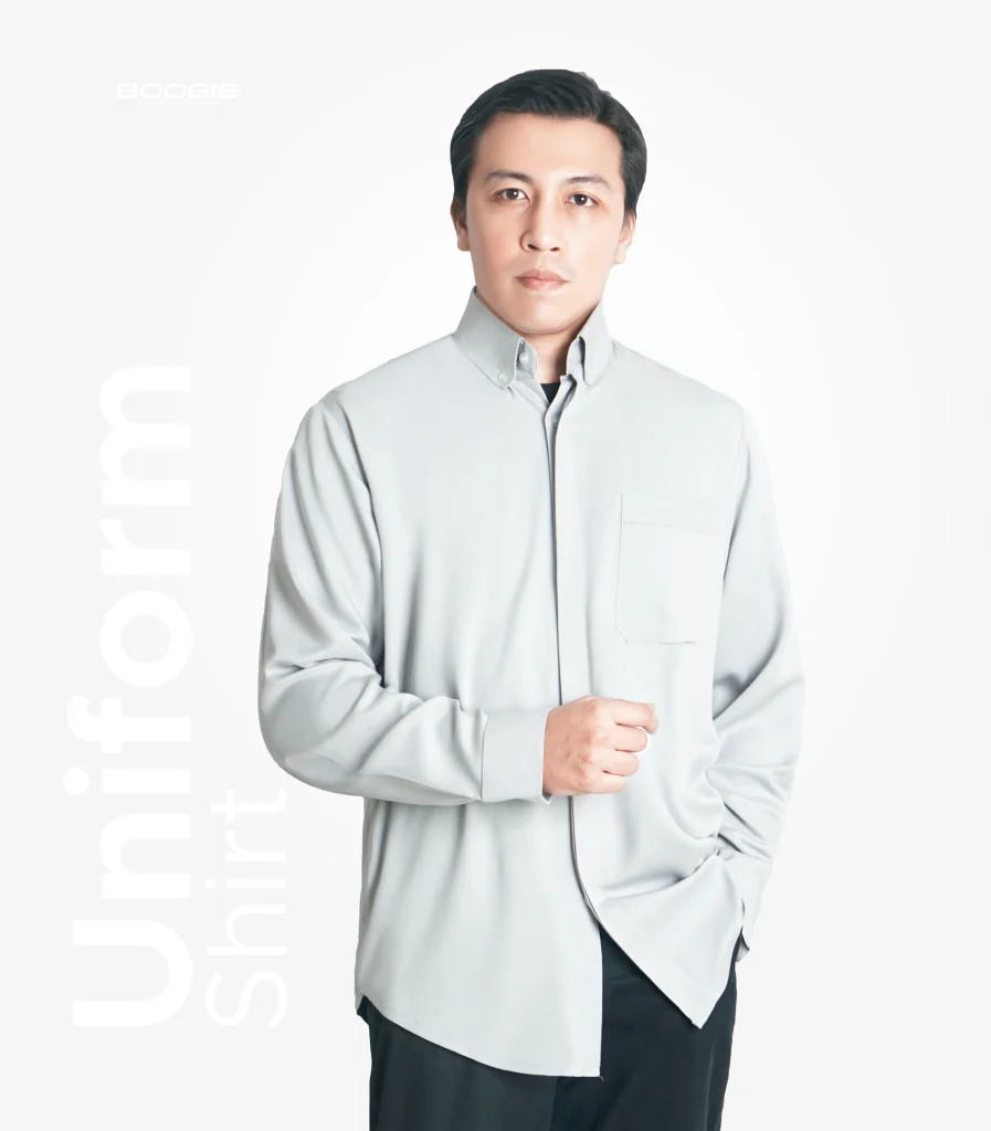 Kemeja eksklusif untuk seragam kerja dari konveksi seragam boogie apparel