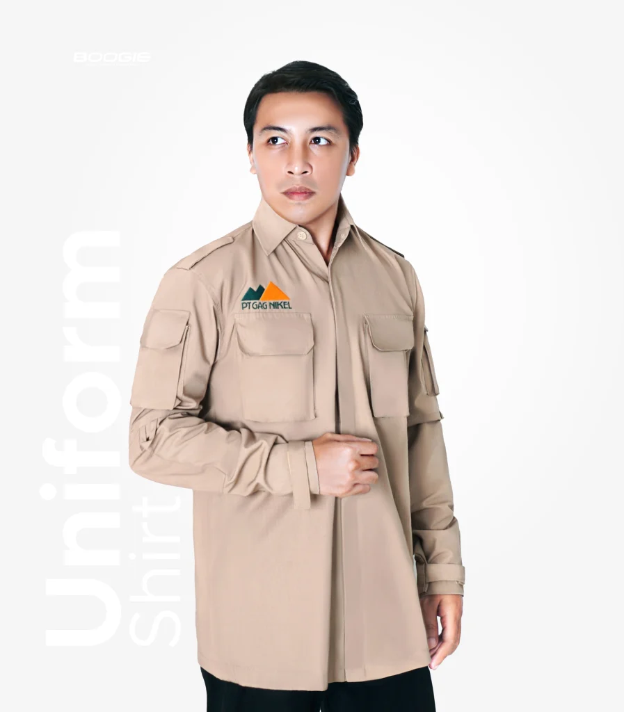 Koleksi kemeja seragam kerja taktikal produksi konveksi Boogie Apparel