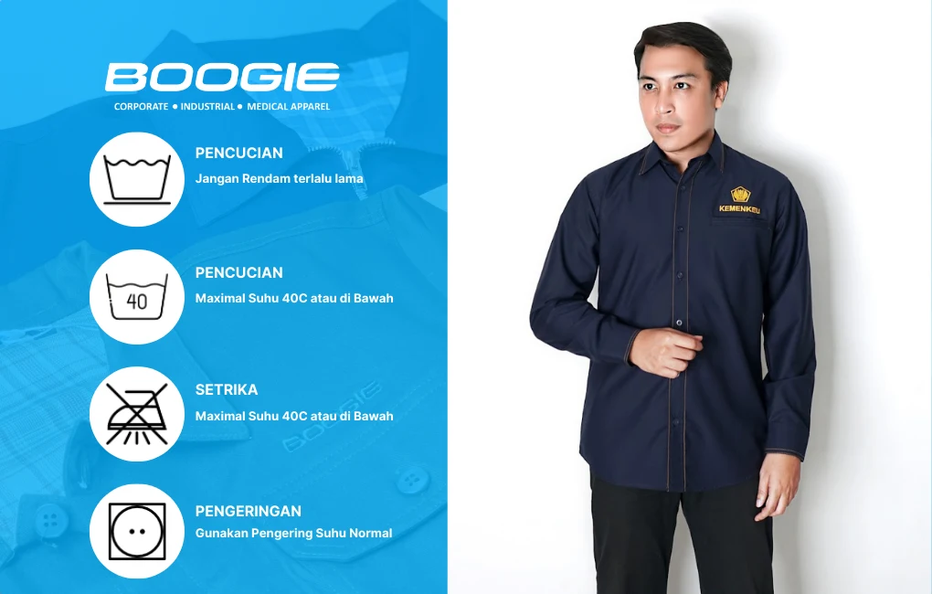 arti simbol pencucian untuk seragam kerja