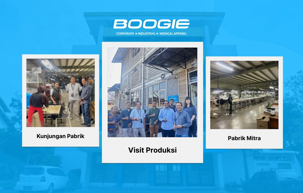 melihat secara langsung proses pembuatan seragam kerja