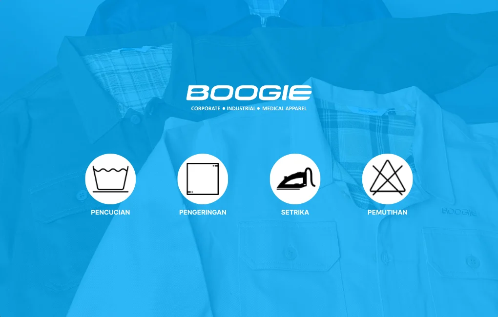 simbol pencucian seragam kerja