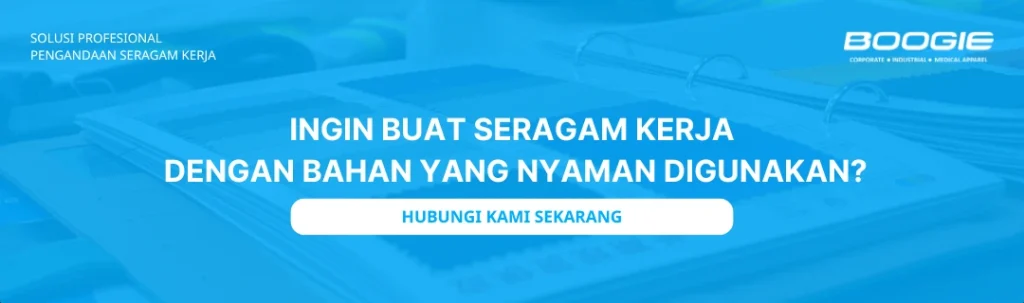 ingin seragam kerja dengan bahan terbaik