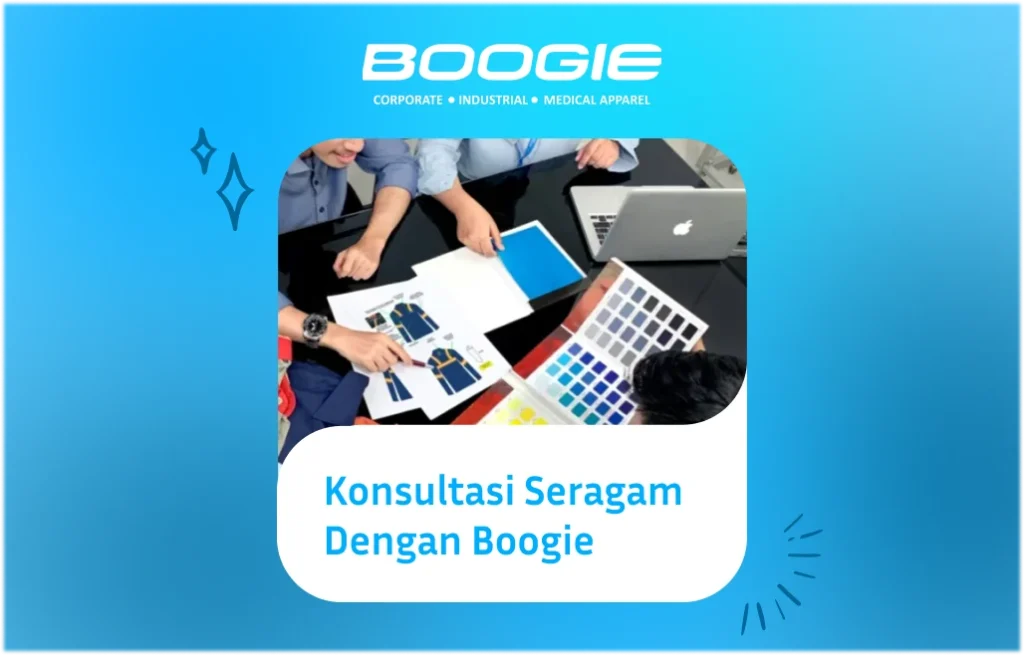 konsultasi seragam kerja dengan boogie