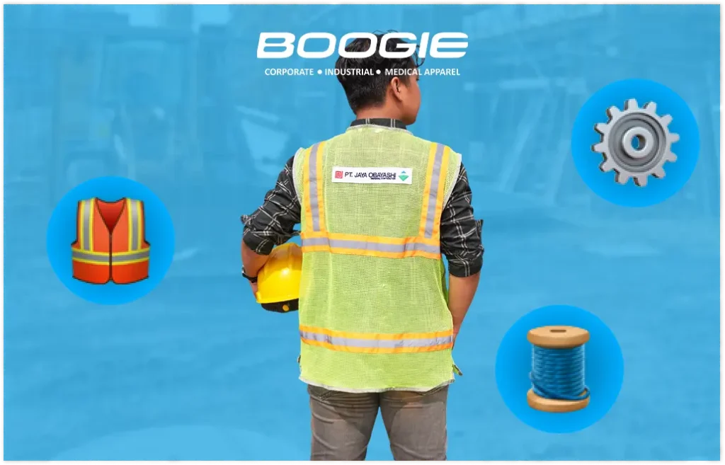 baju safety proyek, anti api