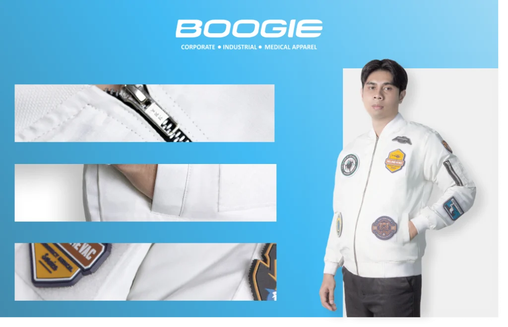 jaket bomber whitesky