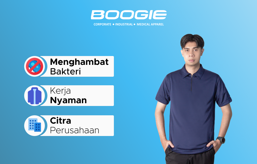 keunggulan polo shirt anti bacterial boogie