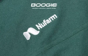 seragam nufarm yang dibuat oleh boogie apparel