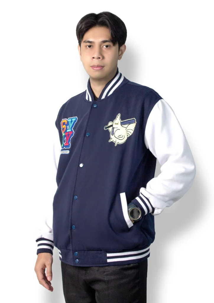 foto depan jaket varsity sayakaya