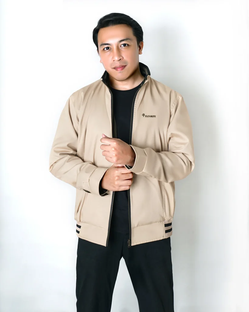 jaket reversible elevate bagian depan