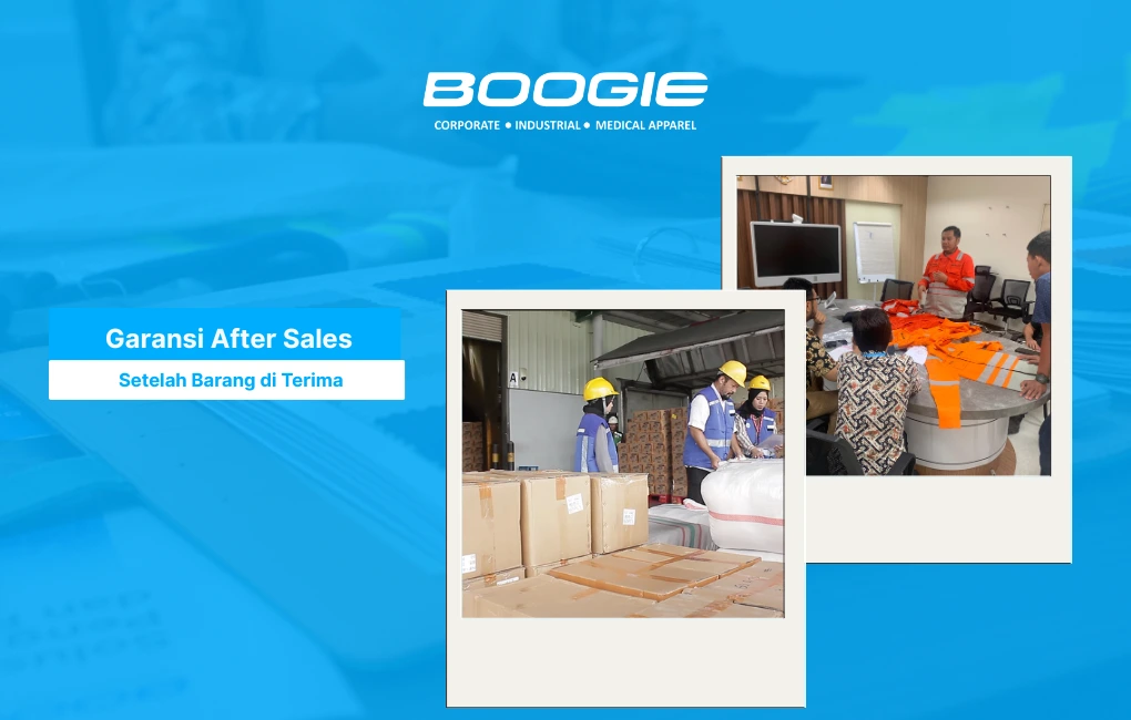 serah terima ajinomoto oleh boogie apparel selaku vendor seragam