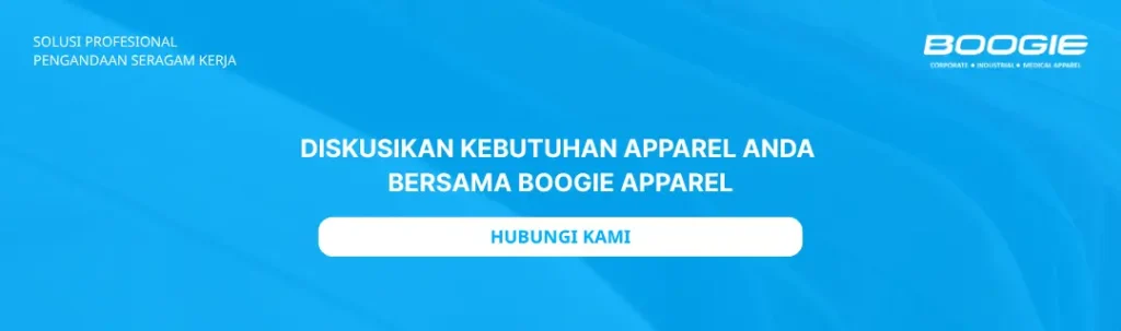 hubungi boogie apparel untuk pengadaan seragam kerja perusahaan