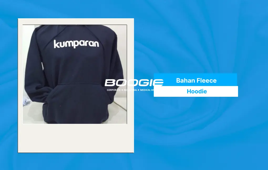 hoodie custom bahan fleece yang lembut dan menjaga kehangatan