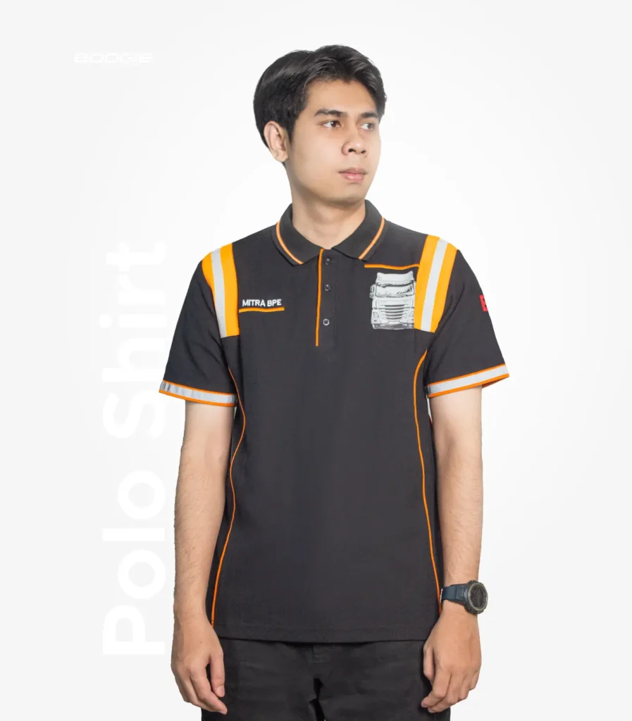 custom polo shirt safety PT Bangun Perkasa Ekspress