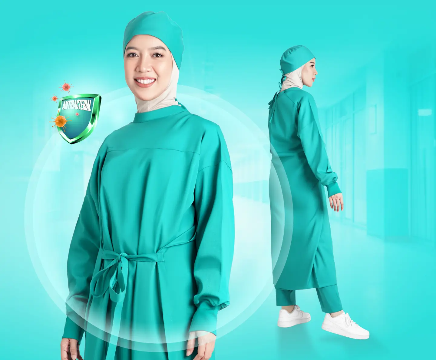 Medical Scrubs Anti Bacterial Twill
