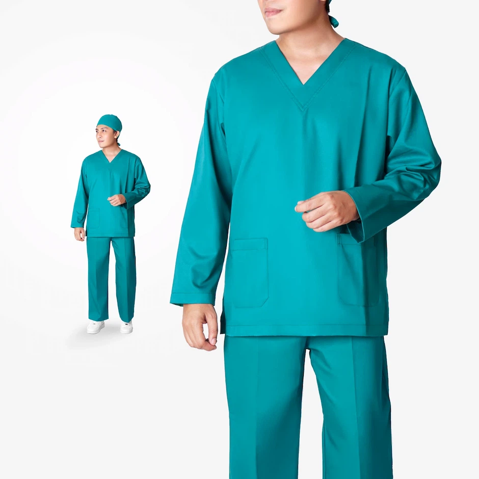 Scrubs lengan panjang