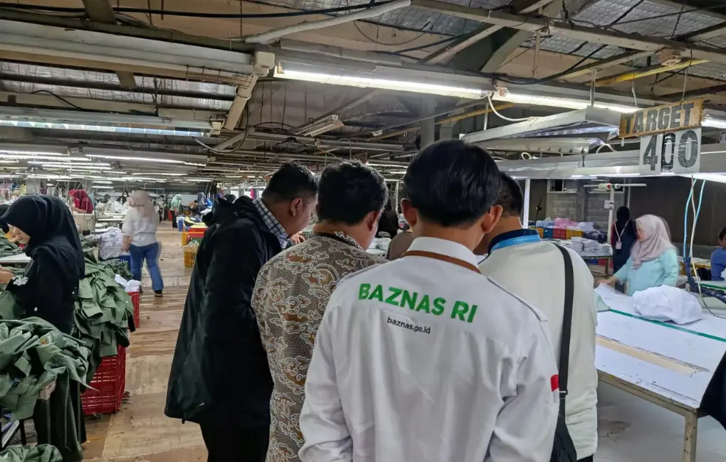 Baznas Meninjau Langsung Proses Produksi Boogie Apparel
